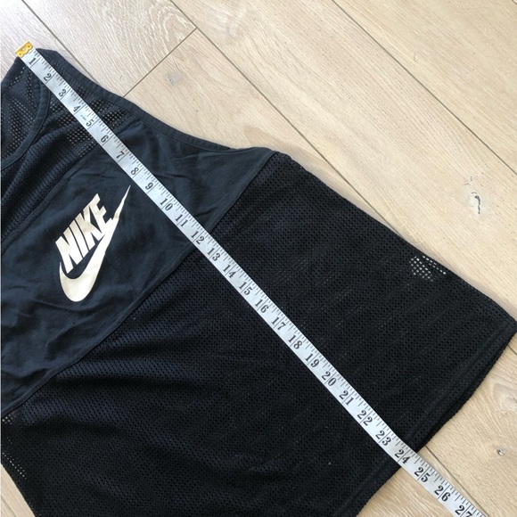 Nike Racerback Mesh Logo Tank Top in Black Women’s Size M - Picture 3 of 7